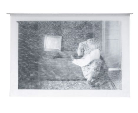 Mona Hatoum (Palestine, born 1952)Reflection print on three layers of tulle, aluminium number 3 from an edition of 6 plus 2AP