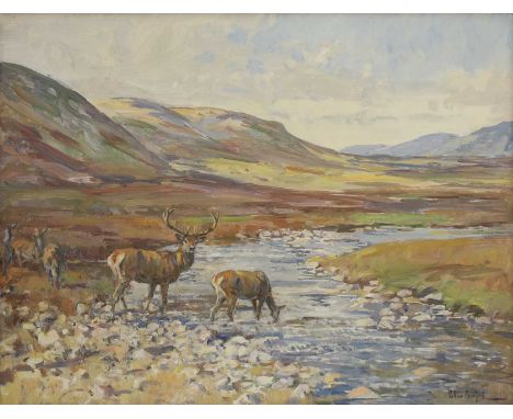 *Peter Biegel (1913-1987)'Highland Evening'signed 'Peter Biegel' l.r., inscribed as titled verso, oil on canvas41 x 51cmProve