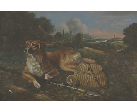 English School, 19th centuryLeft in Chargeoil on canvas46 x 66cmoverall: 65 x 86cmIn an elaborate painted gilt frame and glaz