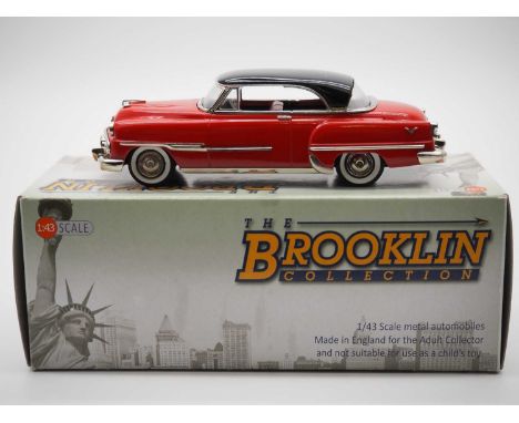 A BROOKLIN BRK.176 hand built white metal, 1:43 scale model of a 1954 Desoto Fire dome Sportsman, VG/E in G/VG box.