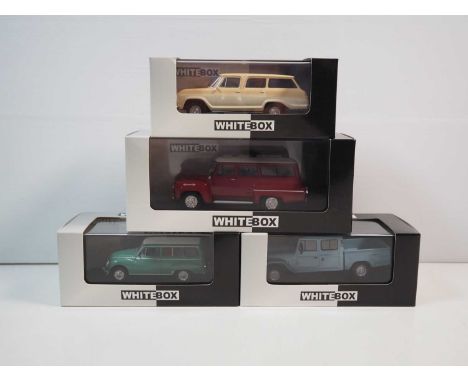 A group of 1:43 scale resin limited edition models Brazilian automobiles by WHITEBOX, comprising of a DKW VEMAG, Chevrolet Am