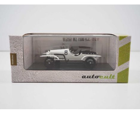 A 1:43 scale AUTOCULT ltd edition hand built resin model of a 1921 Walter WZ 1500 hill climb car, edition of 333, VG/E in G/V