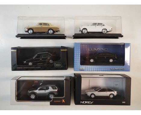 A group of 1:43 scale boxed and unboxed models to include IXO, PREMIUM X, LUMYND and NOREV comprising assorted Isuzu automobi