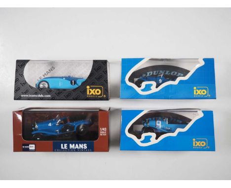 A group of boxed 1:43 scale models by IXO Le Mans racers, comprising of 1934 Alfa Romeo 8C, 1923 Chenard &amp; Walker, 1925 L