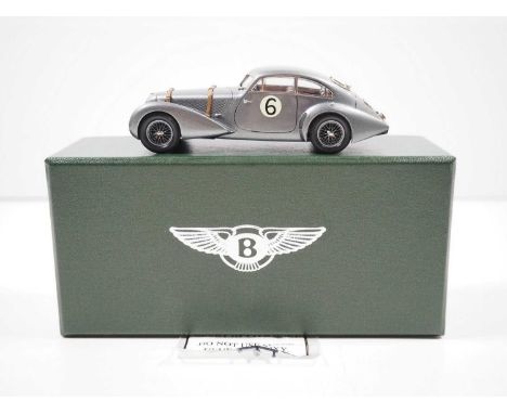 A LANSDOWNE (BROOKLIN) LDM 105B hand built white metal, 1:43 scale model of a 1939 Le Mans No 6 Embiricos Bentley, VG/E in G/