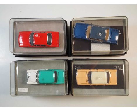 A group of 1:43 scale models of Australian cars by TRAX from the Opal collection, comprising of a Holden HQ Kingswood, Holden