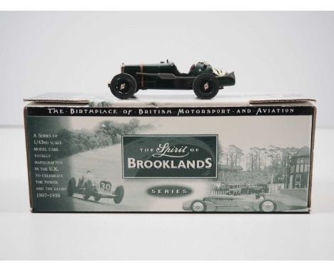 A MILESTONE MINATURES MBC3 Spirit of Brooklands hand built white metal, 1:43 scale model of a 1934 MG K3 Magnette special, VG