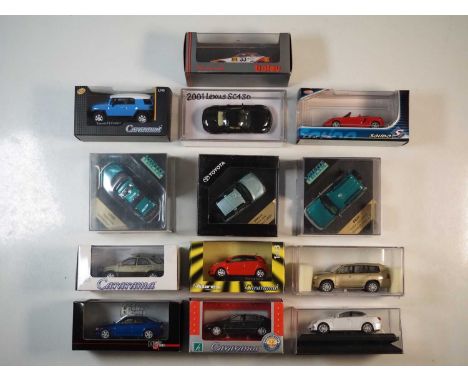 A group of 1:43 scale boxed and unboxed models to include TROFEU, SOLIDO and VITESSE, comprising assorted Lexus and Toyota au