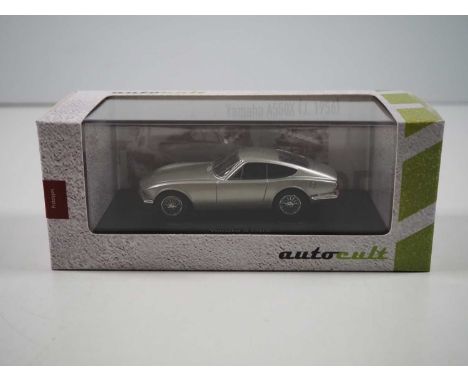 A 1:43 scale AUTOCULT #6030, ltd edition hand built resin model of a 1964 Yamaha A550X (Japan) incorrectly dated as 1956 on b