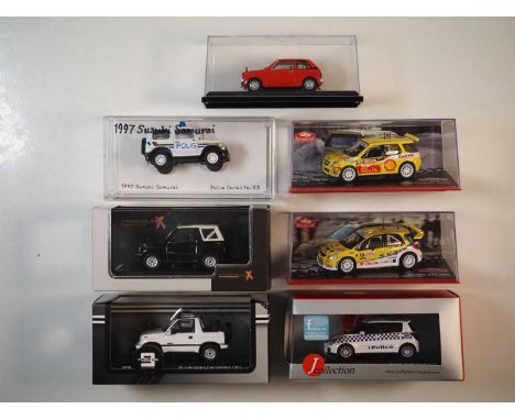 A group of 1:43 scale boxed and unboxed models to include TRIPLE 9, PREMIUM X and J COLLECTION, comprising assorted Suzuki au