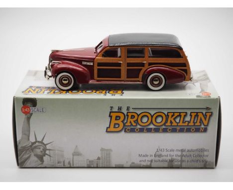 A BROOKLIN BRK.191 hand built white metal, 1:43 scale model of a 1940 Buick Super wagon, VG/E in G/VG box.