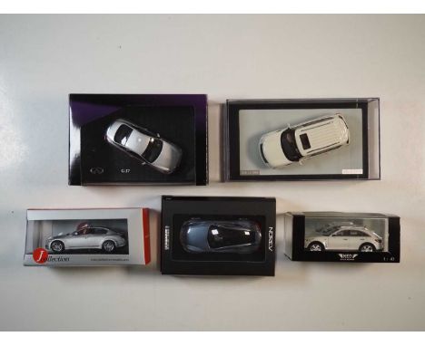 A group of 1:43 scale boxed models to include hand built resin examples by NEO and GLM, comprising assorted Infiniti automobi