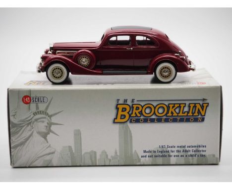 A BROOKLIN BRK.100 hand built white metal, 1:43 scale model of a 1935 Pierce-Arrow coupe VG in G/VG box.