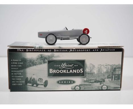 A rare MILESTONE MINATURES VM3 Spirit of Brooklands hand built white metal, 1:43 scale model of a 1908/19 Vauxhall Series KN,