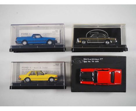 A group of 1:43 scale models of Australian cars by TRAX including 1 from the Opal collection, comprising of a Ford XG Falcon 