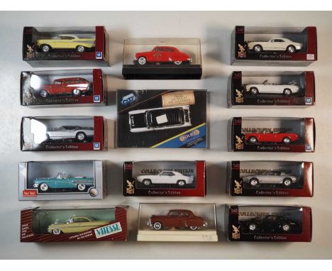 A group of boxed 1:43 scale models to include VITESSE, SUN STAR and SOLIDO, comprising of  Buick and Chevrolet automobiles, G