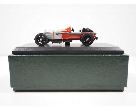 A rare MILESTONE MINATURES VM3 Spirit of Brooklands hand built white metal, 1:43 scale model of a 1922 TT Vauxhall, VG/E in G