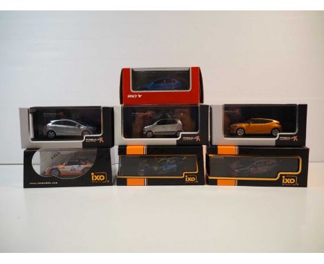 A group of 1:43 scale models to include IXO and PREMIUM X, comprising assorted Hyundai and Kia automobiles, VG/E, Hyundai i30