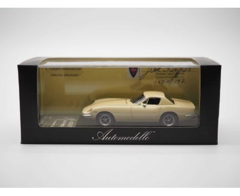 An AUTOMODELLO 1:43 scale hand built resin Founders Edition model of a Griffith Series 600, No 17 of 192 hand signed by Jack 