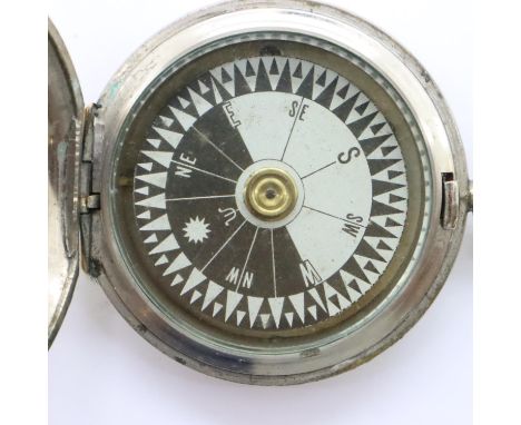 1915 Dated British Officers Pocket Watch Style Compass. P&amp;P Group 1 (£14+VAT for the first lot and £1+VAT for subsequent 