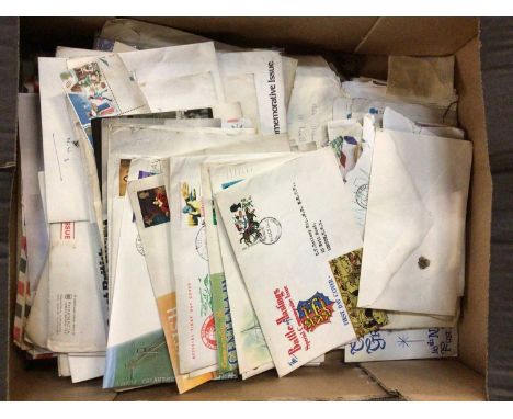 FDCs, vintage maps plus five boxes of books