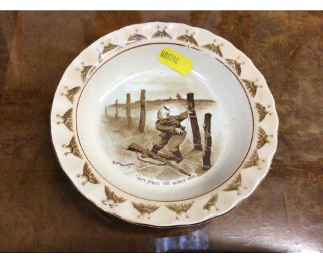 Old Bill First World War souvenir dish 