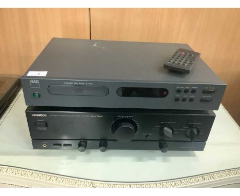 Kenwood Stereo Integrated Amplifier KA-3020 Special Edition &amp; NAD Compact Disc Player C 521i with remote control