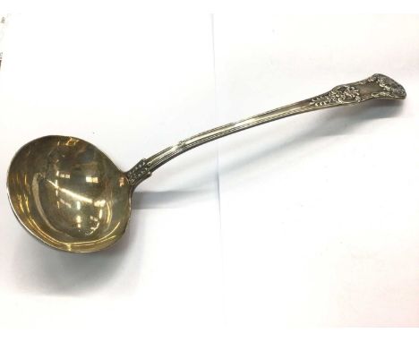 Georgian silver ladle, London 1830Condition report: Approximately 10oz.Bowl has some scratching and slight pitting to both si
