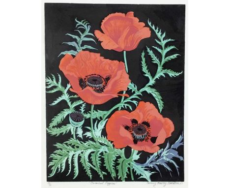 Penny Berry Paterson (1941-2021) three prints - 'Oriental Poppies', signed and numbered 19/30, image 29cm x 37cm, with mount;
