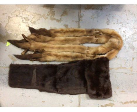 Two vintage fur coats and two stoles 