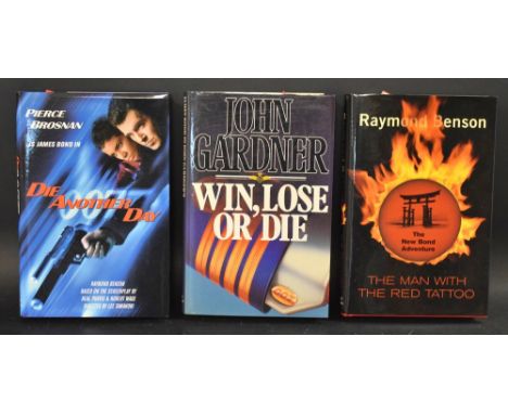 Books - James Bond - Gardner (John), Win, Lose or Die, first edition; Hodder and Stoughton, London 1989, hb, dj;  Benson (Ray