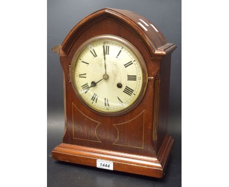 An Edwardian mahogany mantel clock, c.1910