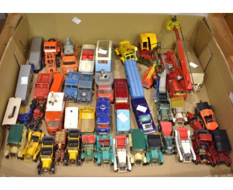 Die-cast vehicles - Corgi Major Toys , 1104 Carrimore Machinery Carrier, Man From Uncle Oldsmobile 88;  Simon Snorkel Fire En