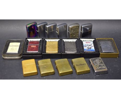 Tobacania  - a Zippo pocket lighter,  Battle of Britain 1940;  others 1952 leather look;  American Rider 2008; Chinese Good l