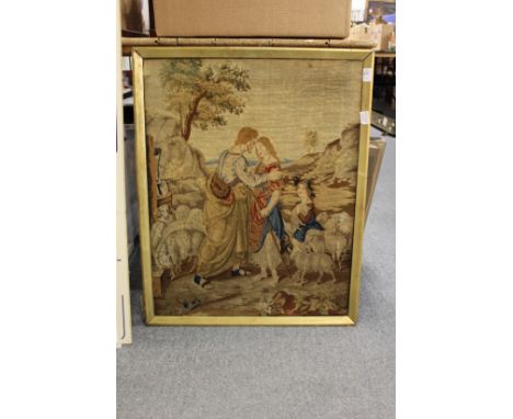 A religious tapestry picture.