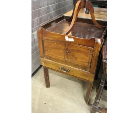 A mahogany commode.