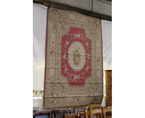 A large Aubusson style tapestry wall hanging.