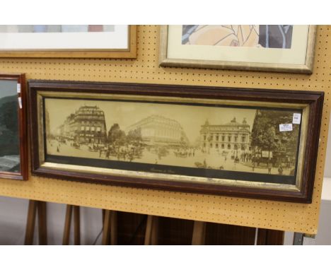 Panorama De Paris an early panoramic photographic print depicting La Rue de la Paix, Les Boulevard des Capucines, Le Grand Ho