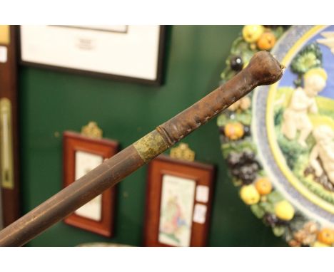 A swordstick (crudely made).