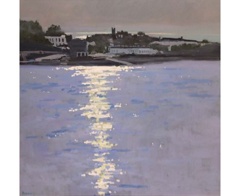 John Morris, Contemporary
EVENING LIGHT, SEAPOINT
Oil on board, 30” x 30” (76 x 76cm), signed, inscribed verso
