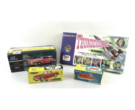 A Rosenthal Thunderbirds Fab I battery operated scale model remote control car, complete with original box, numbered JR21, to