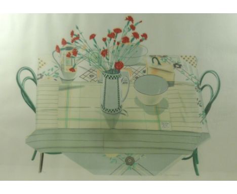 Glynn Boyd Harte (British, 1948-2003): Kitchen Table, lithograph, limited edition numbered 47/125, signed in pencil lower rig