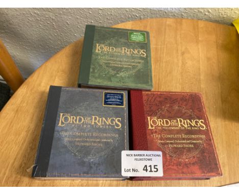 Records : Lord Of The Rings rare CD box sets (3) 2x sealed 1x unsealed - very rare items