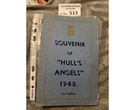 Speedway : Hull 'Angels' rare 1940s booklet A5 - rare item 