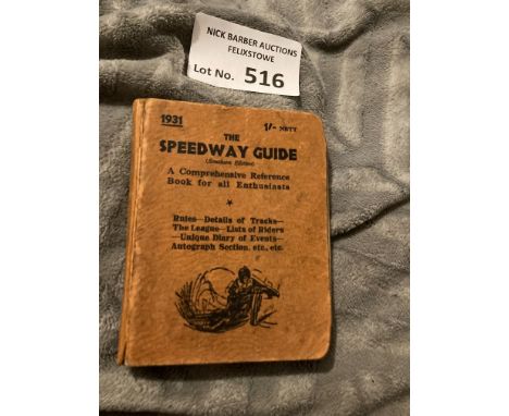 Speedway : The 1931 Speedway Guide - tiny booklet 160 pages with lots of autograpphs inc Wilkinson, Arthur, Stevenson, Elder,