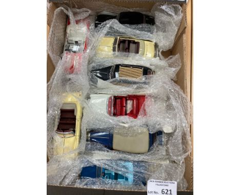 Diecast : Danbury Mint - classic cars - American style, sports cars etc 1:24 scale all unboxed (8) generally good cond