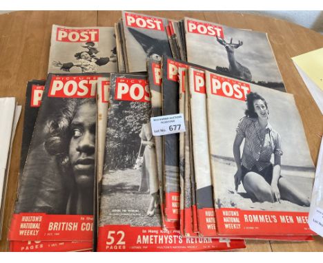 Magazines : Picture Post magazines Vol. 41-45 then Vol. 53  66 issues good conditions - some r/staples