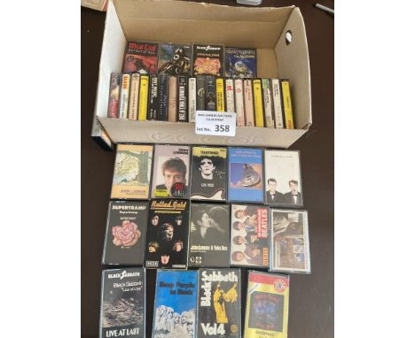 Records : Cassettes - Good collection inc Rock Black Sabbath, Motorhead, Lennon, R. Stones etc - nice collection (38)