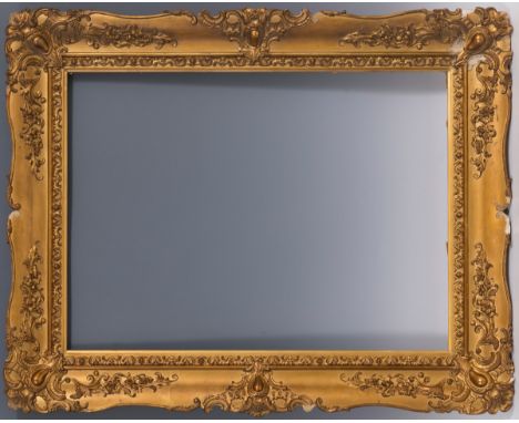 Frame; 19th century.Carved wood and gilded stucco.Provenance: private collection conceived since the 1970s between London and