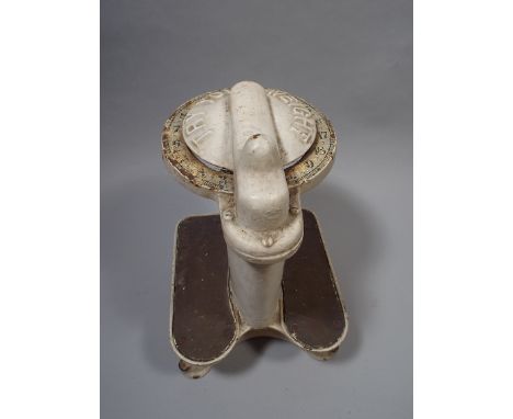 A Cast Iron Set of Scales 'Try your Weight' 34cm High
